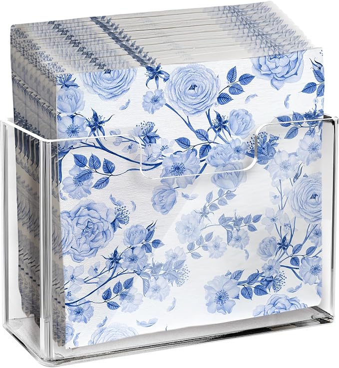 Acrylic Napkin Holder for Table, Dinner Napkins & Everyday Use by levimetree