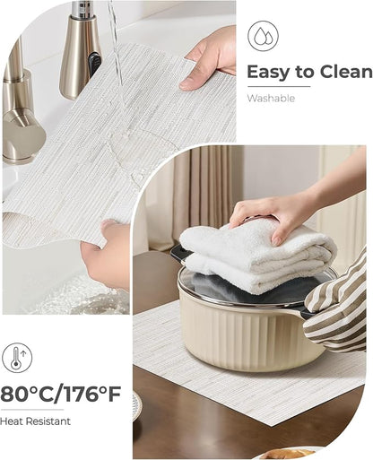 Leetaltree Pale Beige Placemats Set of 4 - Image 5