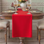 Red Table Runner, Waterproof Washable Runners 90 Inches Long | Reusable 12x90 by KAIPHO