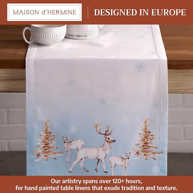Maison d' Hermine Table Runner 100% Cotton 14.50" x 60" | Table Runners 60 - Image 2