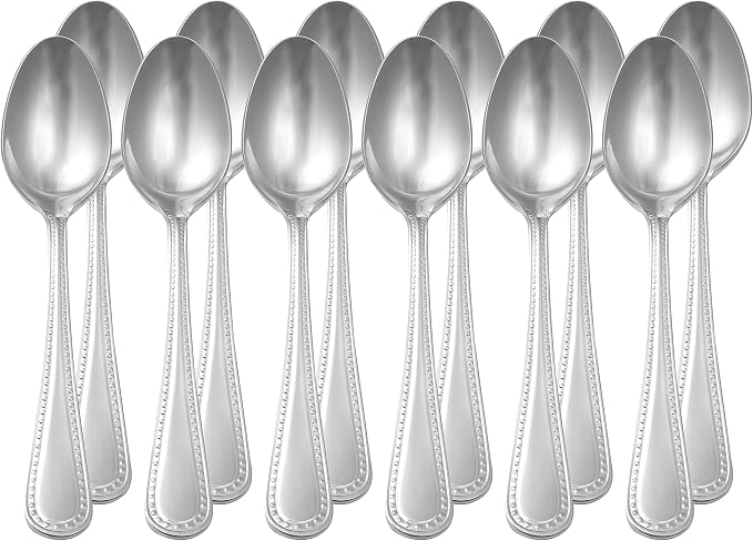 Amazon Basics Stainless Steel Dishwasher Safe Dinner Spoons - Image 4