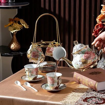 Zhehao 20 Pcs Porcelain Tea Set - Image 3