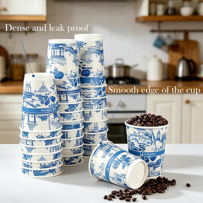 Disposable paper coffee cups | Hot & Cold Beverage, Thickened Leak-Proof - Image 6
