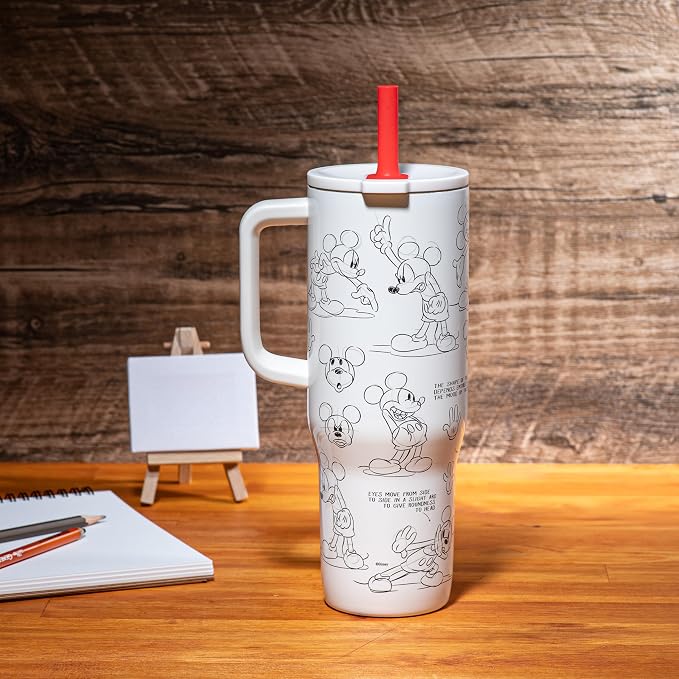 Zak Designs Mickey Mouse 30oz Spill-Proof Insulated Stainless Steel Tumbler | - Image 10