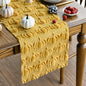 Artoid Mode Ginger Soft Faux Fur Pumpkins Fall Table Runner 13x72 Inch | by ArtoidMode
