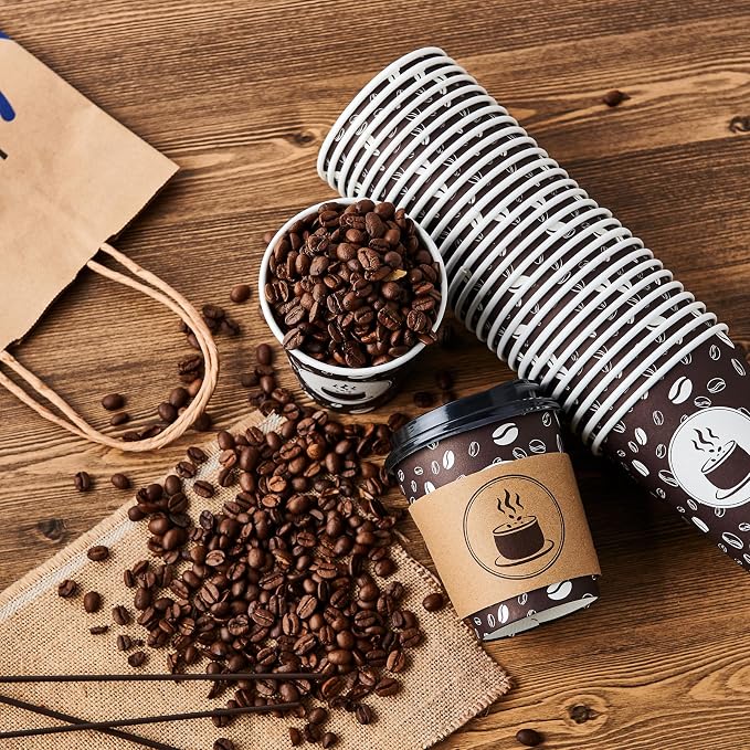 JOLLY PARTY 10oz Disposable Coffee Cups - Image 4