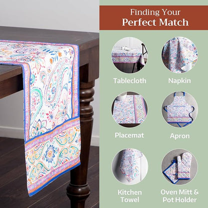 Maison d' Hermine Table Runner 100% Cotton 14.50" x 72" | Table Runners 72 - Image 5