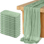 12 Pack Cheesecloth Table Runner, Runner Gauze Boho Wedding Decor Romantic by Home