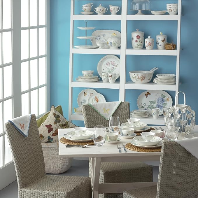 Lenox Butterfly Meadow Porcelain Pasta Bowl | Dishwasher safe, microwave safe | - Image 5