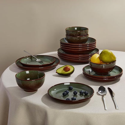 Stoneware Dinnerware Sets Service - Image 4