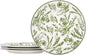 Bico Green Garden Toile De Jouy Dinner Plates Set of 4, 11 Inch Large Ceramic Plates for Pasta, Steak, Stylish Serving Dishes, Microwave and Dishwasher Safe, Gift for Housewarming and Thanksgiving