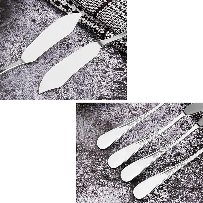 8pcs Stainless Steel Butter Knife, Cheese/Butter Spreaders, Breakfast Spreads - Image 6