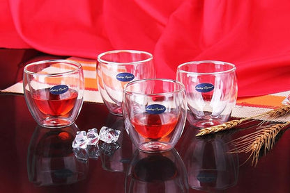 Amlong Crystal Double Wall Glass Shot Glass, Espresso Cups 3 oz. - Image 3