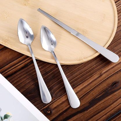 3pcs Grapefruit Spoons and Knife Set - Image 3