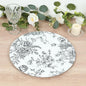 Efavormart 6-Pack Acrylic Charger Plates 13" Round White by efavormart