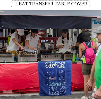 1 Pcs Blue Sublimation Table Runners Blanks 36 x 72 Inch Polyester Table Banner - Image 4