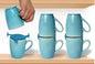 Mug Stackers for Kitchen Cabinets, Coffee Cup Stacker 6-Pack, Individual by ELYPRO