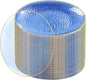 Rubtlamp 100 Pcs Blue Plastic Plates, 10 inch Clear Blue Dinner Plates by Rubtlamp