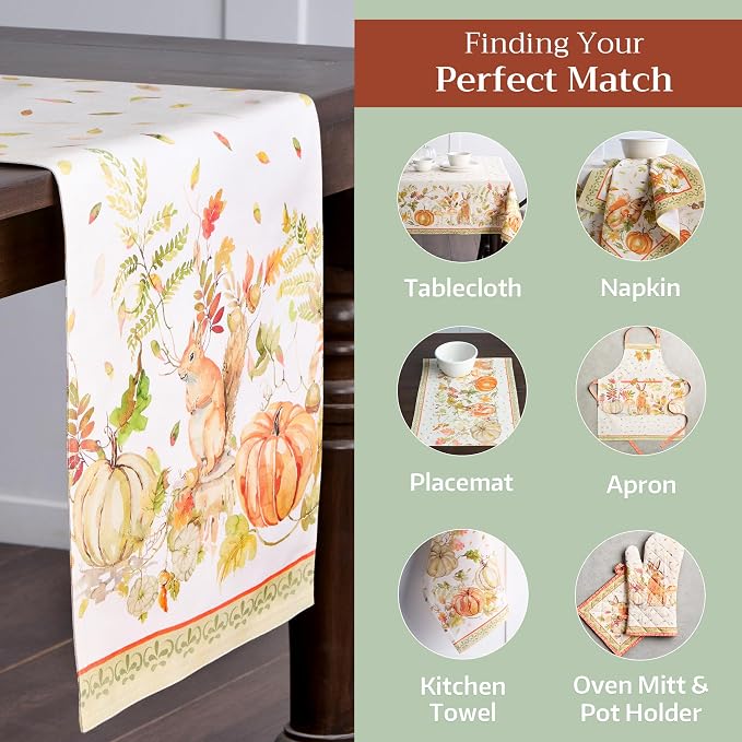 Maison d' Hermine Table Runner 100% Cotton 14.50" x 108" | Table Runners 108 - Image 5