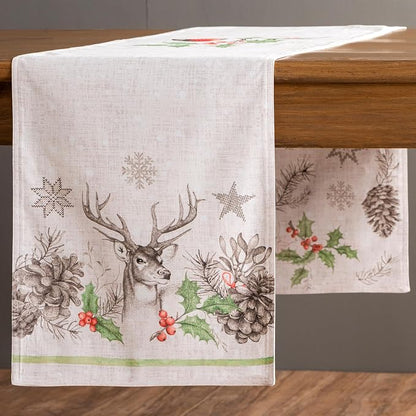 Maison d' Hermine Table Runner 100% Cotton 14.50" x 108" | Table Runners 108 - Image 8