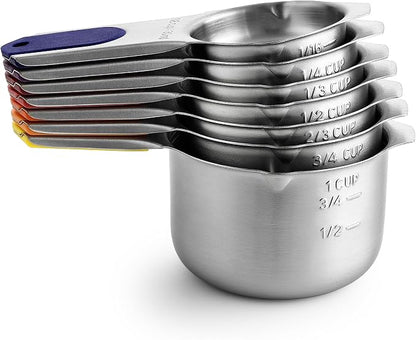 Spring Chef 7 Magnetic Stainless Steel Measuring Cups Set, Mountain Sunrise | - Image 8