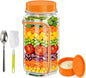 35oz Side Opening Mason Salad Jar | 1000ml Leakproof Portable Salad Container by Unknown