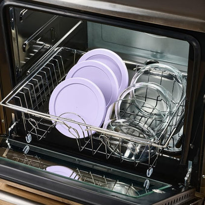 6-Piece Glass Food Storage Containers Set | 4-Cup, Leakproof | Microwave - Image 4