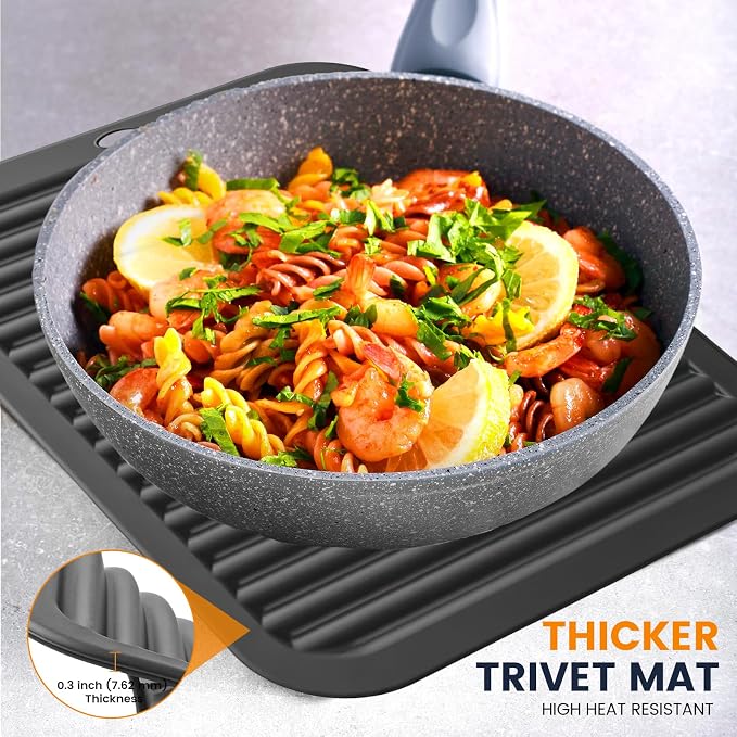 Silicone Trivet Mats 2 Heat Resistant Pot Holders Multipurpose Non-Slip Hot Pads - Image 4
