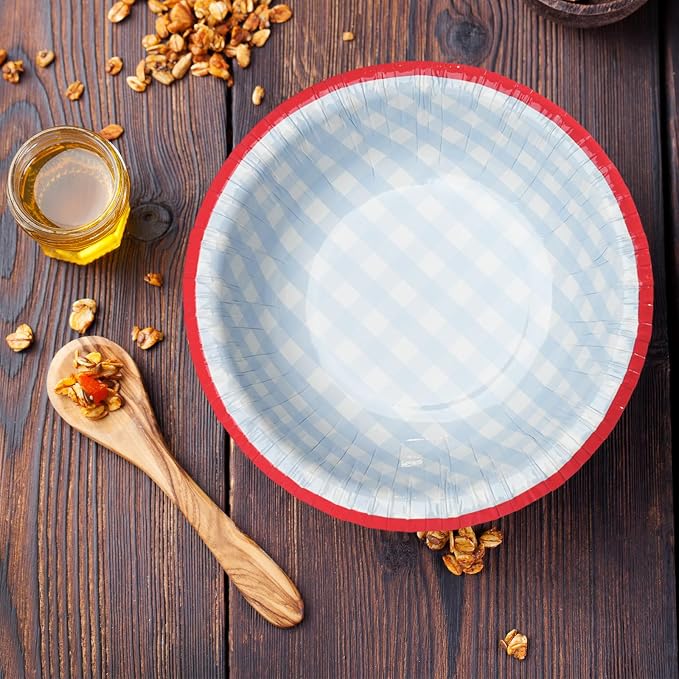 50 Pack Small Paper Bowls, 8 Oz Disposable Soup Bowl, Soak Proof, Microwave - Image 8