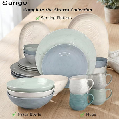 Sango Siterra Artist's Blend 16-Piece Stoneware Dinnerware Set - Image 6