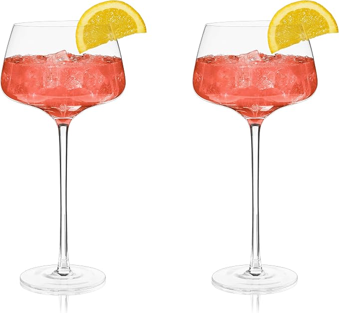 Viski Angled Stemmed Cocktail Glasses - Image 9