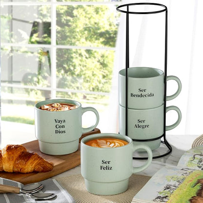 Signature Housewares Stackable Coffee Mug Tower Set - Image 6