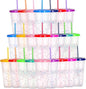 Color Changing Cups, 24 Pack 24oz Plastic Tumblers, Reusable Iced Coffee & by Alohastarttg