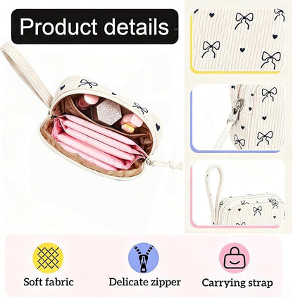 Corduroy Period Pouch Women Cute Sanitary Pad Pouch - Image 2