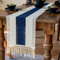 EMMTEEY Boho Table Runner with Tassels 108 Inches Long, Scratch & Heat Resistant by EMMTEEY