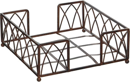 Boston International Lunch Napkin Caddy, Arch Design in Aged Chestnut by BostonInternational