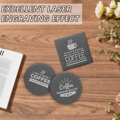 24pcs Slate Coasters, Hand Painted DIY, Scratch Resistant Bottom - Image 7