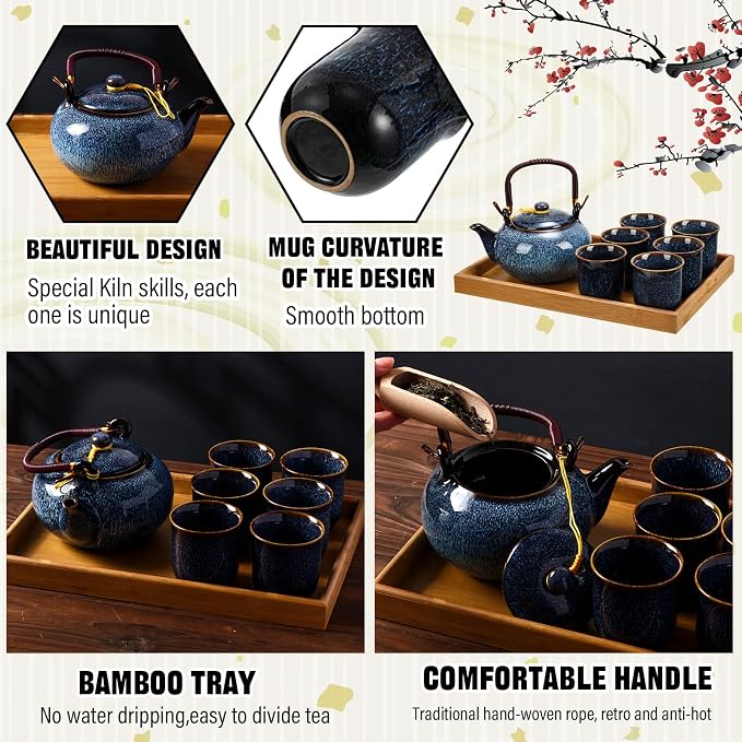 Layhit Japanese Asian Tea Set for Adults - Image 7