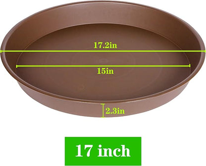 4 Pack of 16 17 inch Plant Saucer, 2.3" Depth, Heavy Duty Deep Plant Trays - Image 3