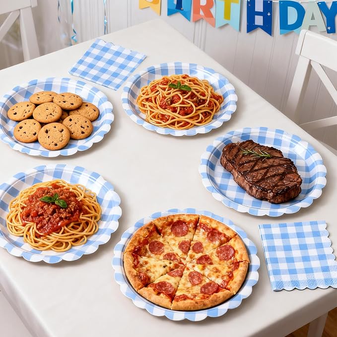 40 Pcs Paper Plates and Napkins Party Supplies Set - Image 7