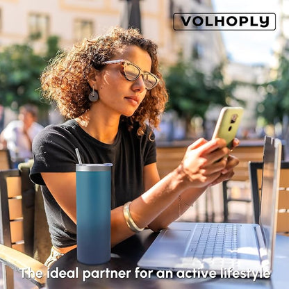 Volhoply 8 Pack Skinny Tumblers - Image 7