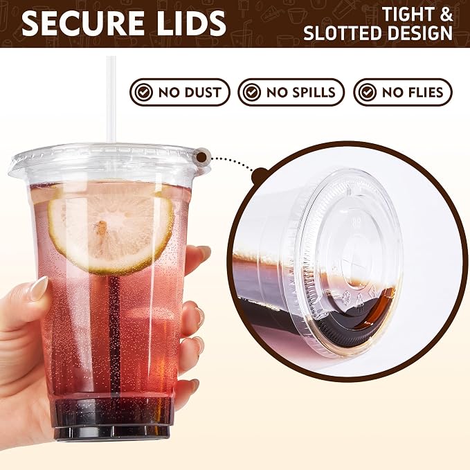 YEEHAW 16 oz 50 Pack Clear Plastic Cups - Image 3