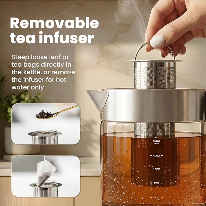 Viante Alba Electric Tea Kettle - Image 6