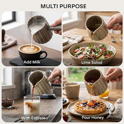 Espresso Cups Set of 2, 6 OZ Ceramic Espresso Shot Cups - Image 8