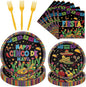 Rakuto Happy Cinco De Mayo Party Decorations, Mexican Theme Taco Forks Birthday by Rakuto