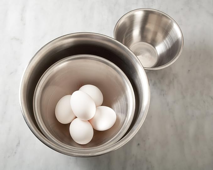 Fox Run Stainless Steel Mixing Bowl, 6.25 & 10.75 Quart Mixing Bowl Set | - Image 2