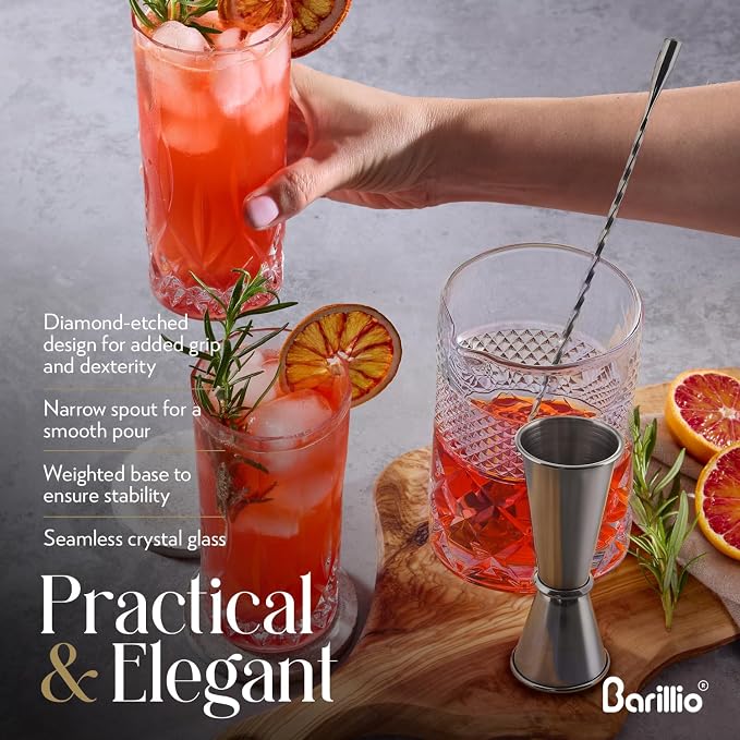 Barillio 24 Oz Crystal Cocktail Mixing Glass - Image 5