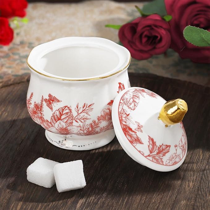 fanquare Vintage Porcelain Tea Set - Image 4