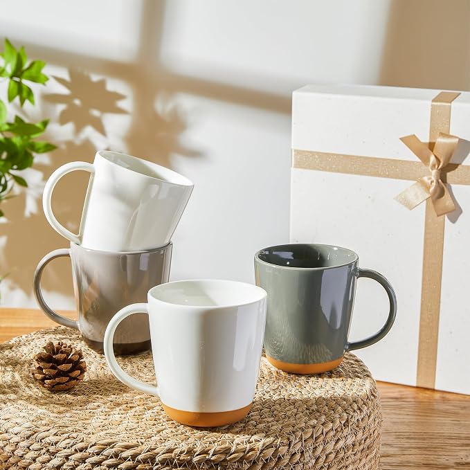 Sweese Porcelain Coffee Mugs Set of 4-16 Ounce -Microwavable, Coffee Cups - Image 6
