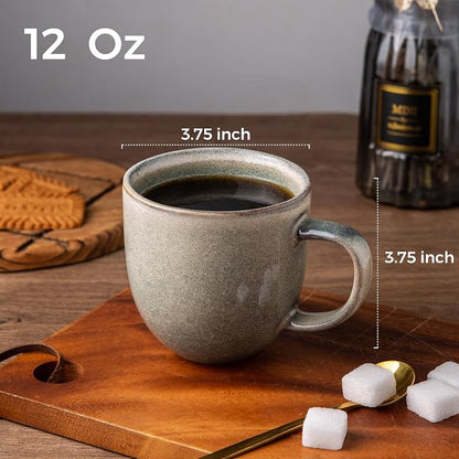 AmorArc 12oz Coffee Mugs, Ceramic Coffee Mugs set of 6 - Image 2